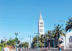 Centre :The Ferry Building in San Francisco. Photo by author