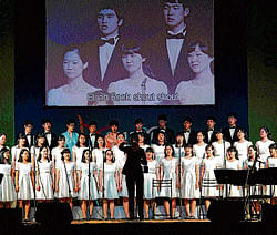Choir Students from Japan, Thailand, France , South Africa and India took part in International Youth Fellowship camp.