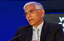 Comptroller and Auditor General of India Vinod Rai speaks during the World Economic Forum summit in Gurgaon on November 7, 2012. Canadian Prime Minister Stephen Harper and Britain's former Premier Gordon Brown are among the top draws along with other corporate honchos at the three-day Indian edition of World Economic Forum, which began in Gurgaon. AFP PHOTO