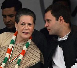 Sonia and Rahul Gandhi. File PTI Photo