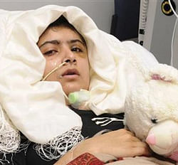 Malala Yousufzai is seen recuperating at the The Queen Elizabeth Hospital in Birmingham in this handout photograph released October 19, 2012.  Credit: Reuters