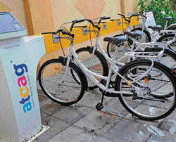 few takers Many Bangaloreans feel that the cycles available at Metro Stations might not be helpful.