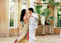 Romantic role: Shah Rukh Khan with Katrina Kaif in Jab Tak Hai Jaan.
