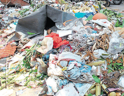 The City has been facing problems in disposing of garbage,  following protests at the landfills. dh file photo
