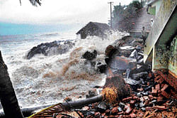 As per satellite data analysis, 34 per cent of the States  shoreline has reduced in the last 38 years. DH Photo