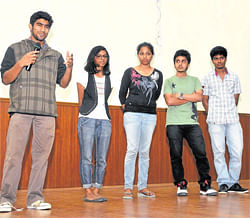 skilled Students at the short film competition.