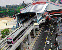 IMPACT Once the Metro is                                        completely operational, the peripheral locations may witness incremental  appreciation. (DH file photo)