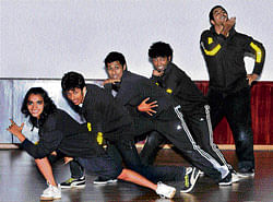 popular The western dance team of MS Ramaiah Arts and Science.