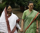 Congress President Sonia Gandhi with former President of India Pratibha Patil. File Photo/Reuters
