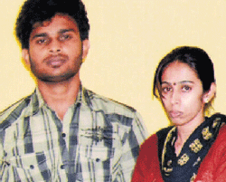 In police net: Mangala and Kiran Kumar have been  arrested for murdering  Kumar. dh Photo