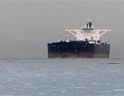 Malta-flagged Iranian crude oil supertanker ''Delvar'' is seen anchored off Singapore March 1, 2012.  Reuters