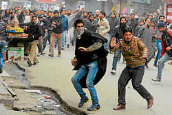 Jammu and Kashmir Libration Front  protest against the sentencing of two Kashmiris. AFP
