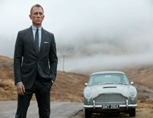 This undated handout file photo released by Columbia Pictures shows Daniel Craig as James Bond in the action adventure film, 'Skyfall.' According to studio estimates Sunday, Dec. 9, 2012, 'Skyfall' took in $11 million to move back to No. 1 in its fifth weekend. That puts it narrowly ahead of 'Rise of the Guardians,' the animated adventure of Santa, the Easter Bunny and other mythological heroes that pulled in $10.5 million. AP photo