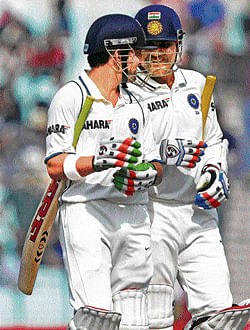 opening act Virender Sehwag (right), seen here with Gautam Gambhir, needs to fire for India to do well in Nagpur.