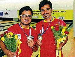 picture perfect Maharashtras Imran Salim Khan (left) and Liyakat Lambe pose with their spoils on Wednesday.