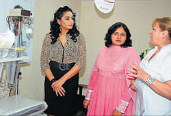 Keen: Ragini Dwivedi, Rashmi Manjunath and Marie Jenkins.