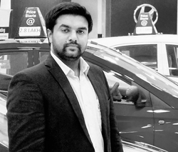 Blue Hyundai Mangaing Director Latif Hussain