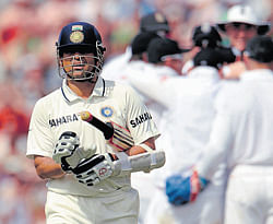 Tough times: Sachin Tendulkars poor form has contributed in part towards Indias Test downfall since the England Tour last July-August. pti