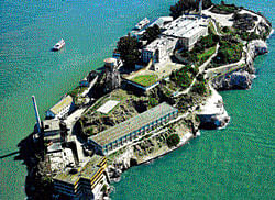 Birds eye view: The island of Alcatraz.