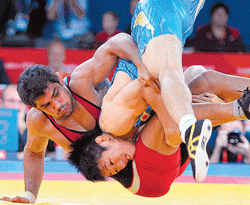 Man of the year: Sushil Kumar fought superbly to win a silver for India at the Olympic Games. DH&#8200;photo / K N Shanth Kumar