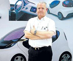 Tata Motors Head of Advanced and Product Engineering Tim Leverton at the  companys plant in Pimpri. REUTERS