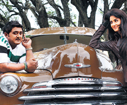 Grand and old: Komal Kumar and Parul Yadav in the film.