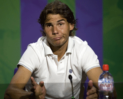Rafael Nadal.AFP PHOTO