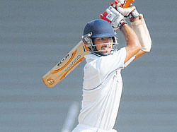 Stamping his class: Cheteshwar Pujara dashed  Karnatakas hopes with a brilliant 261 not out. file photo