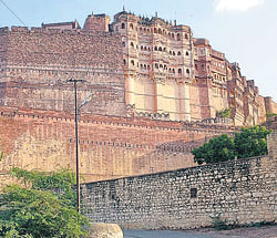 Mighty manor Imposing structure of the Mehrangarh Fort