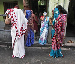 A file photo of sex workers at the Sonagachi red-light area in Kolkata. Reuters.