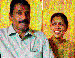 ACF Madan Nayak and his wife Sumathi.