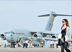 A C-17 Globemaster of the US Air Force  DH photo, KPN