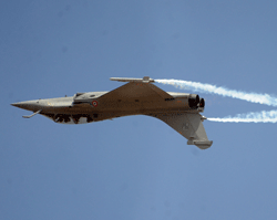 A French Dassault Rafale fighter jet performs during Aero India 2013 at the Yelahanka Air Force station in Bangalore on Wednesday. DH Photo/ Vishwanath Suvarna