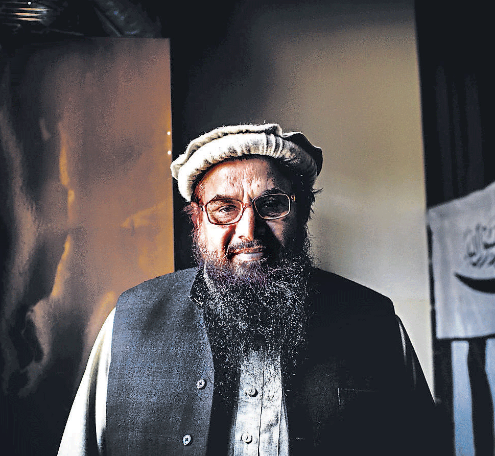 PUBLIC AND SECURE: Muhammad Hafiz Saeed, believed to be the true leader of the militant group Lashkar-e-Taiba, at one of his homes in Lahore, Pakistan. NYT