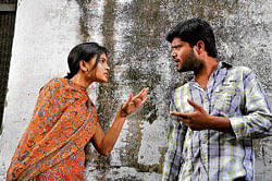 Face-off: Pavana and Arun in Gombegala Love.