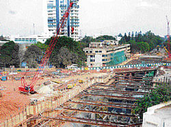 speeding up: The State government has set aside Rs 8,969 crore as its share for the Namma Metro Phase II. dh photo