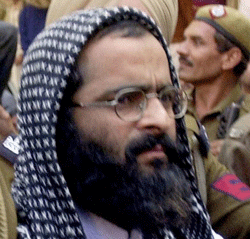A file picture of 2001 Parliament attack convict Afzal Guru who was hanged in Tihar Jail in New Delhi on Saturday. PTI Photo