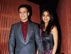 Dashing duo: Vivek Oberoi with his wife Priyanka Alva.