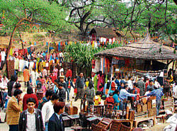 Festive: Lakhs throng to the mela every year.