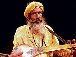 Celebrity: Golam Fakir, singer of Baul Geet. Photo by author