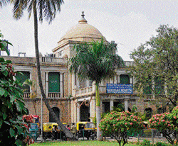 in danger: The edifice of the heritage hospital faces threat from the Metro. DH file Photo