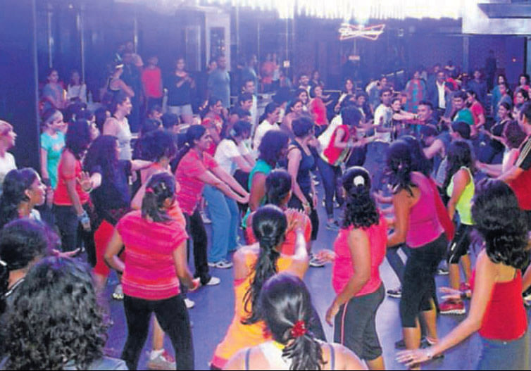 Fun party Zumba is becoming a popular way to reduce weight.