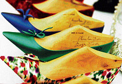 Frenzy: Some of the shoes on display at the Bata Shoe Museum. photos by author