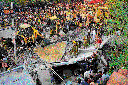 Deadly Illegal constructions in East Delhi has claimed lives of many people in the last three years.