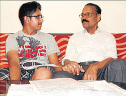 Many students like Arjun P (in pic) turn to their elders for support and advice.