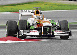 READY TO&#8200;GO: German Formula One driver Adrian Sutil says he is pleased with the new Force India car. AFP