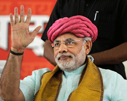 Gujarat state Chief Minister Narendra Modi. AP Photo