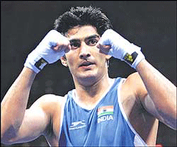 Indian boxer Vijender Singh. File Photo