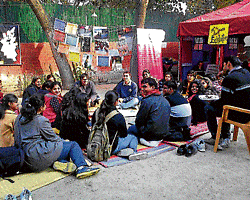 Brigade: Youngsters participate in a group activity organised by CYC.