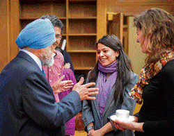 mentor Aparajita Bharti with Dy Chairman of Planning Commission Montek Singh Ahluwalia.